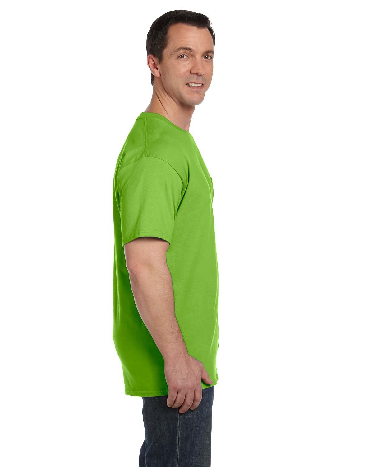 Hanes Men's Beefy-T 100% Cotton T-Shirt with Pocket 5190 Mens Apparel Shirts & Tops