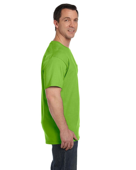 Hanes Men's Beefy-T 100% Cotton T-Shirt with Pocket 5190 Mens Apparel Shirts & Tops