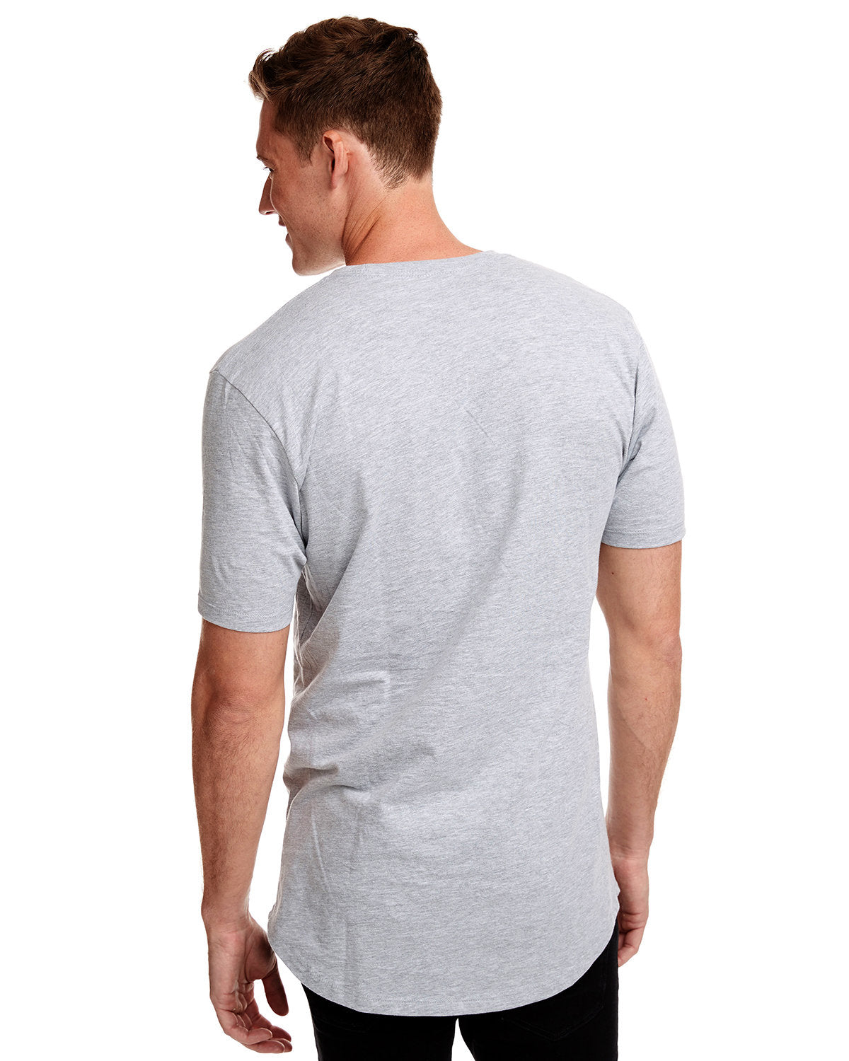 Next Level Apparel Men's Cotton Long Body Crew Mens Apparel Shirts & Tops