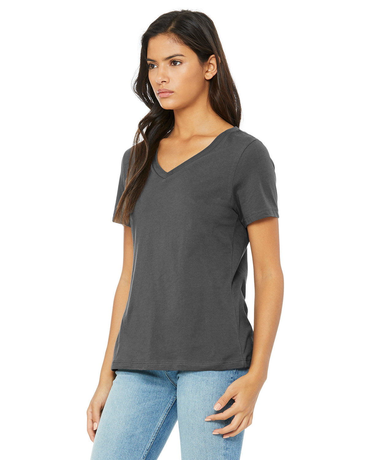 BELLA + CANVAS Women's Relaxed Jersey V-Neck Tee BC6405-2