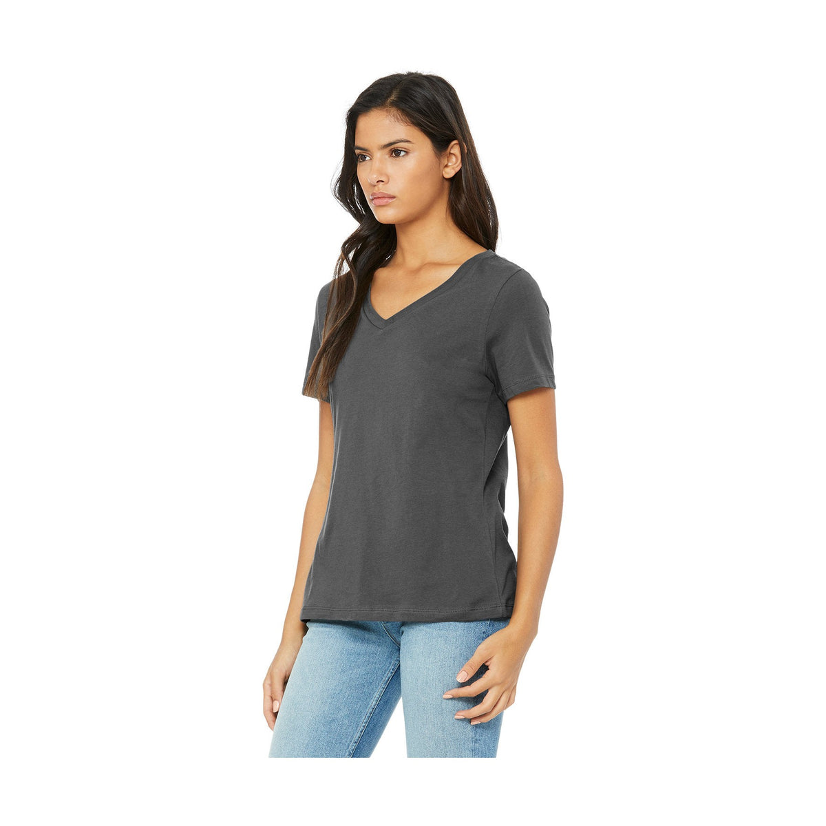 BELLA + CANVAS Women's Relaxed Jersey V-Neck Tee BC6405-2