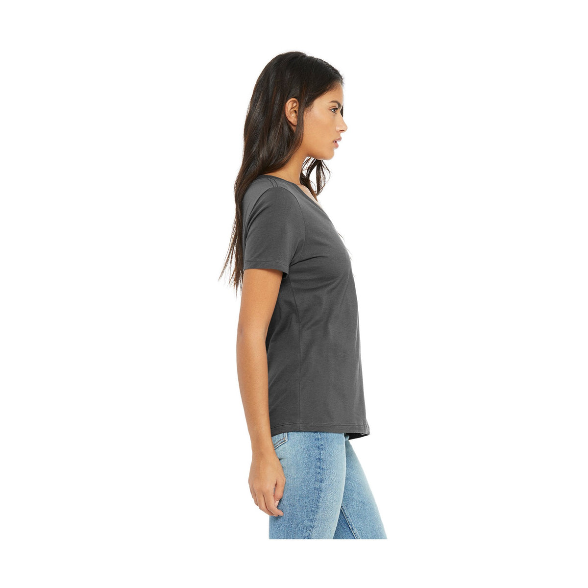 BELLA + CANVAS Women's Relaxed Jersey V-Neck Tee BC6405-4