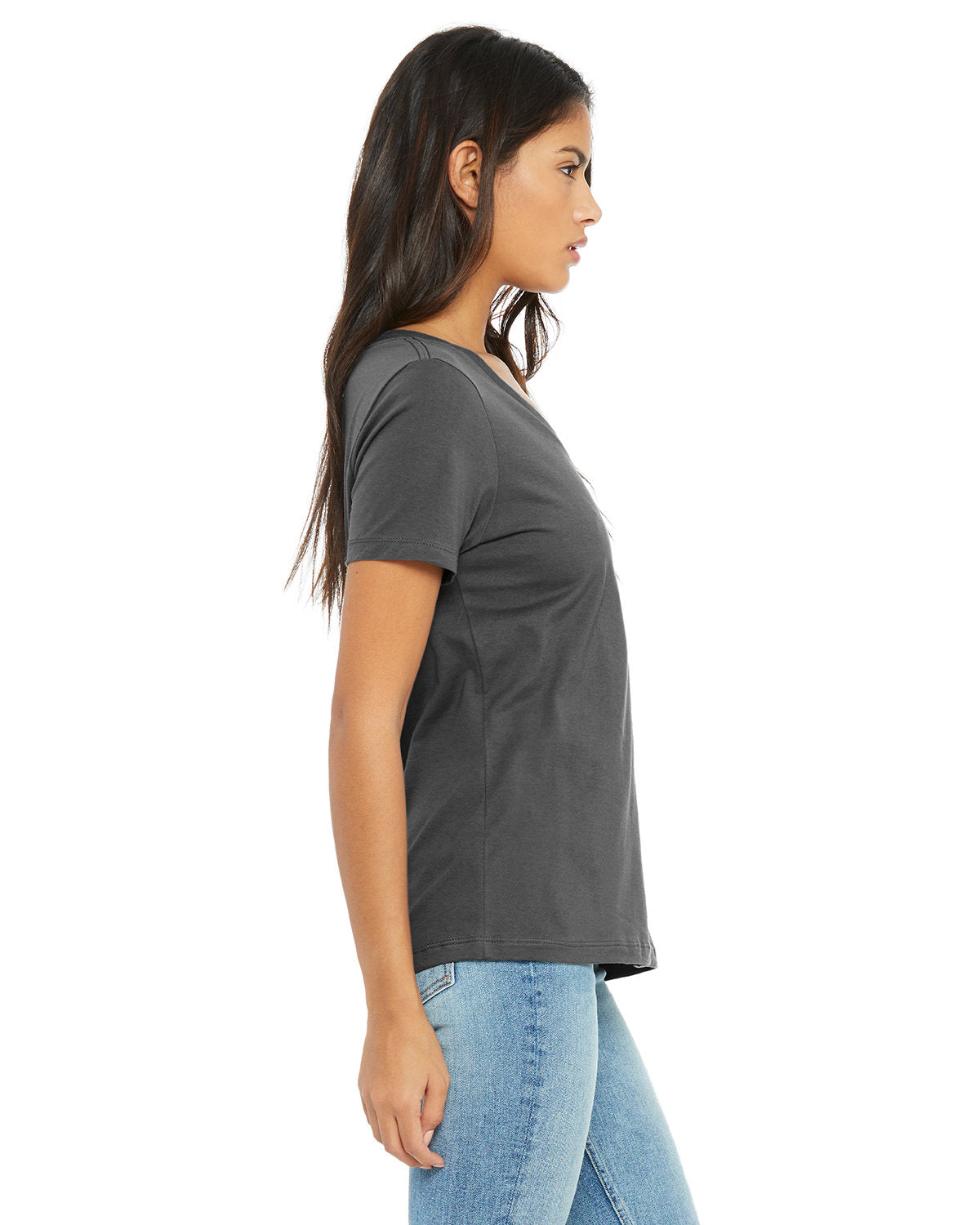 BELLA + CANVAS Women's Relaxed Jersey V-Neck Tee BC6405-4
