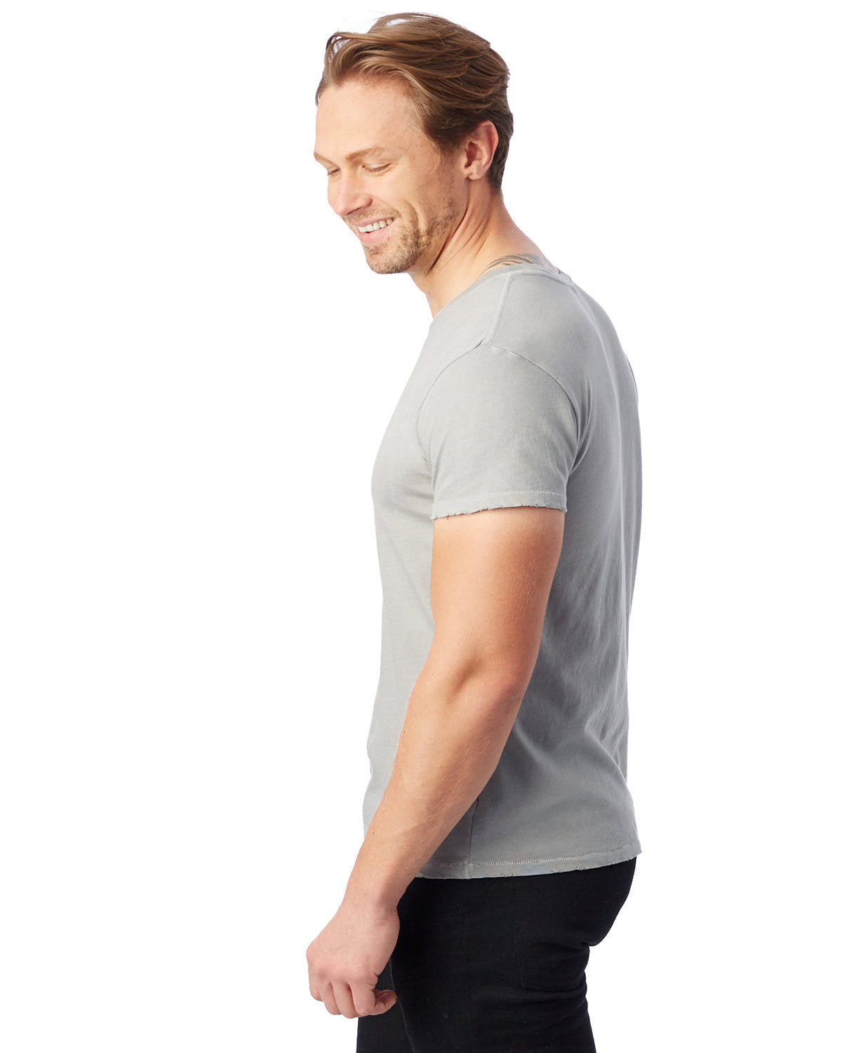 Alternative Unisex Heritage Garment-Dyed Distressed T-Shirt Mens Apparel Shirts & Tops