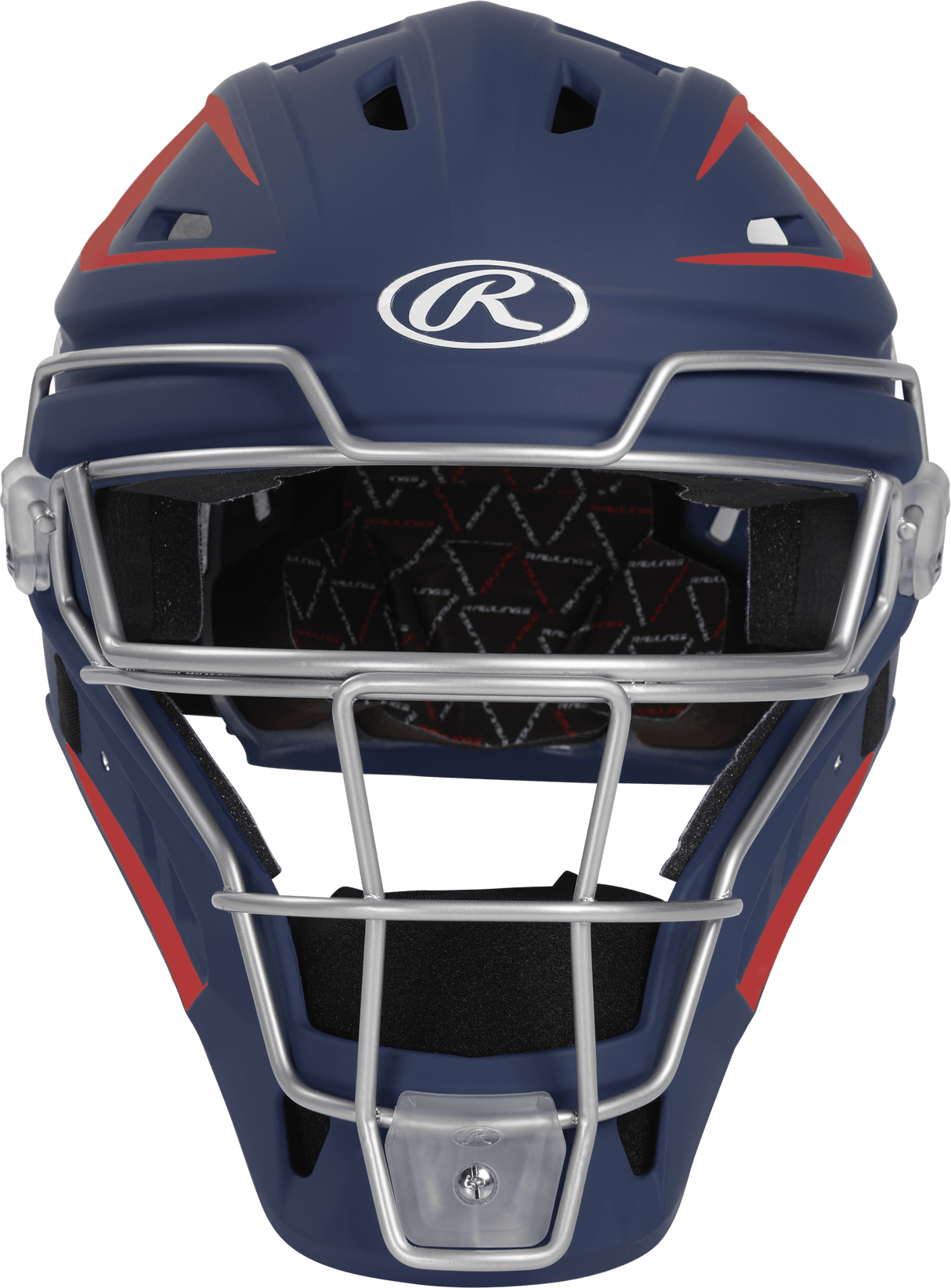 Rawlings Velo 2.0 Junior Catchers Helmet - Matte Baseball Catcher's Protective Equipment All