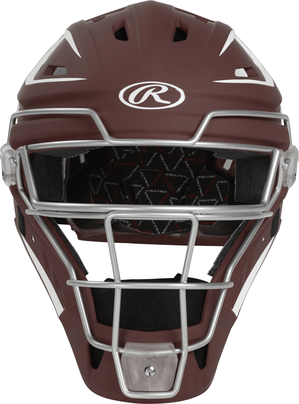 Rawlings Velo 2.0 Senior Catchers Helmet - Matte Baseball Catcher's Protective Equipment All