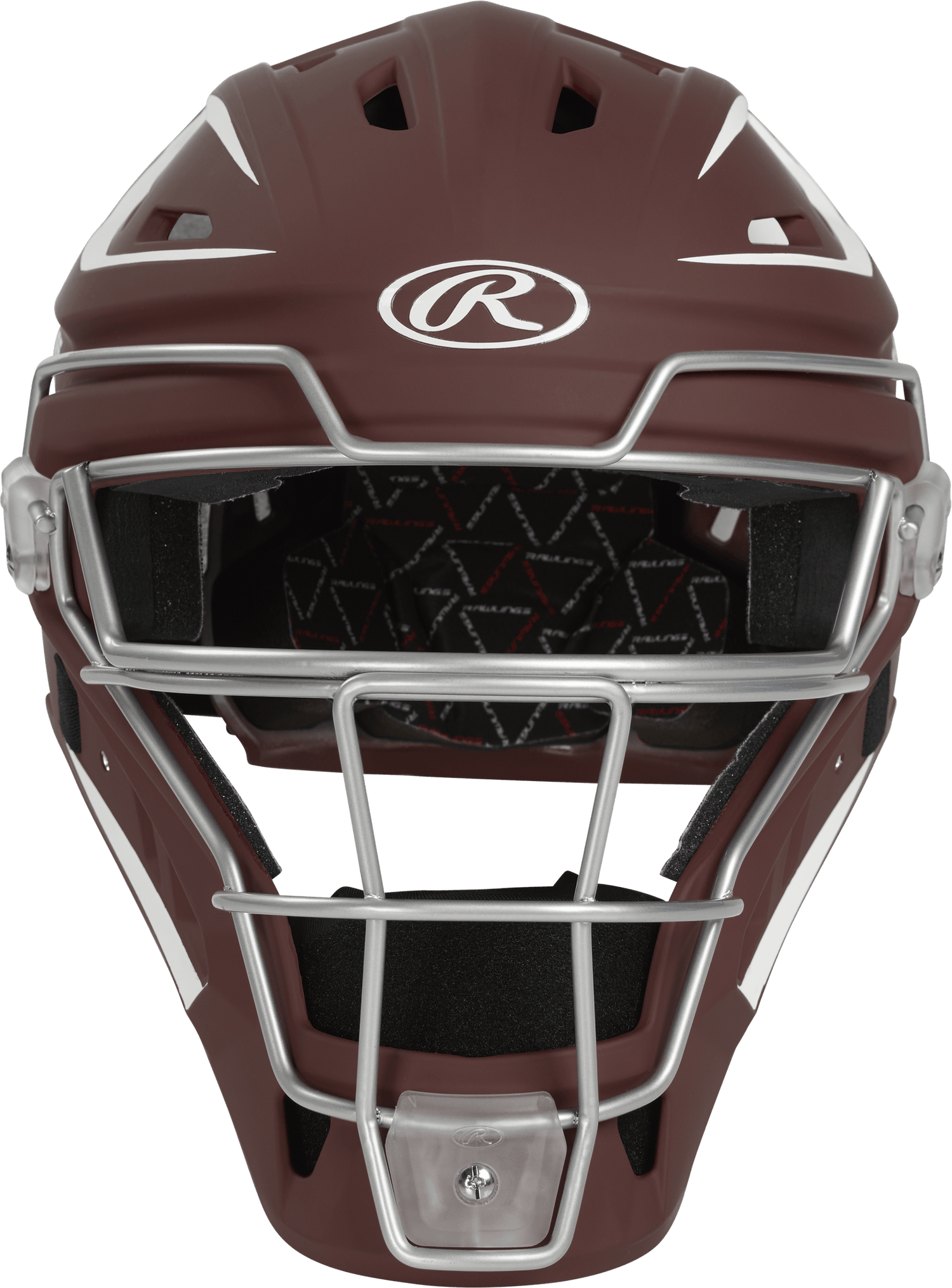 Rawlings Velo 2.0 Senior Catchers Helmet - Matte Baseball Catcher's Protective Equipment All
