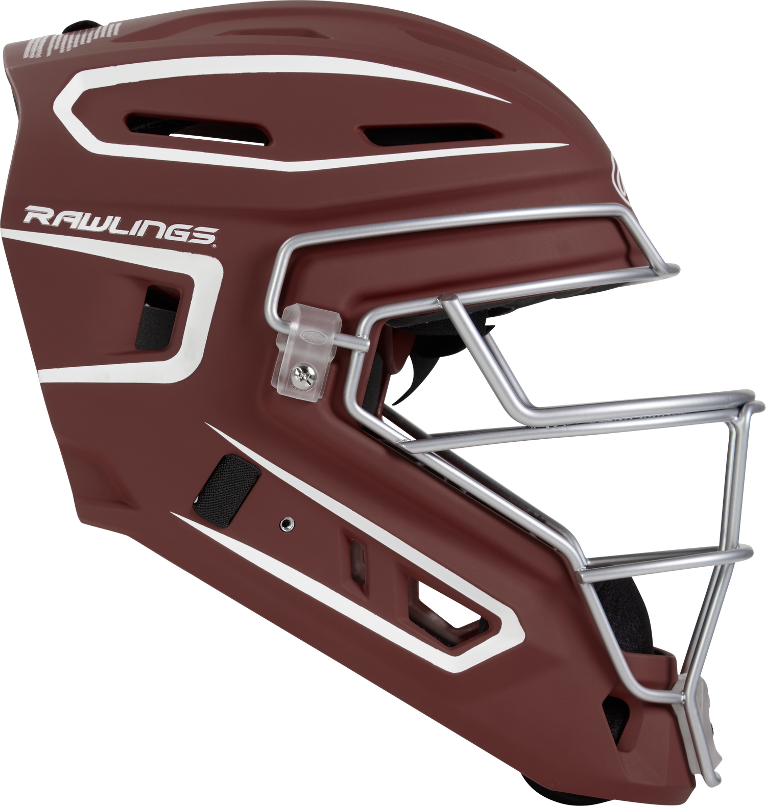 Rawlings Velo 2.0 Senior Catchers Helmet - Matte Baseball Catcher's Protective Equipment All