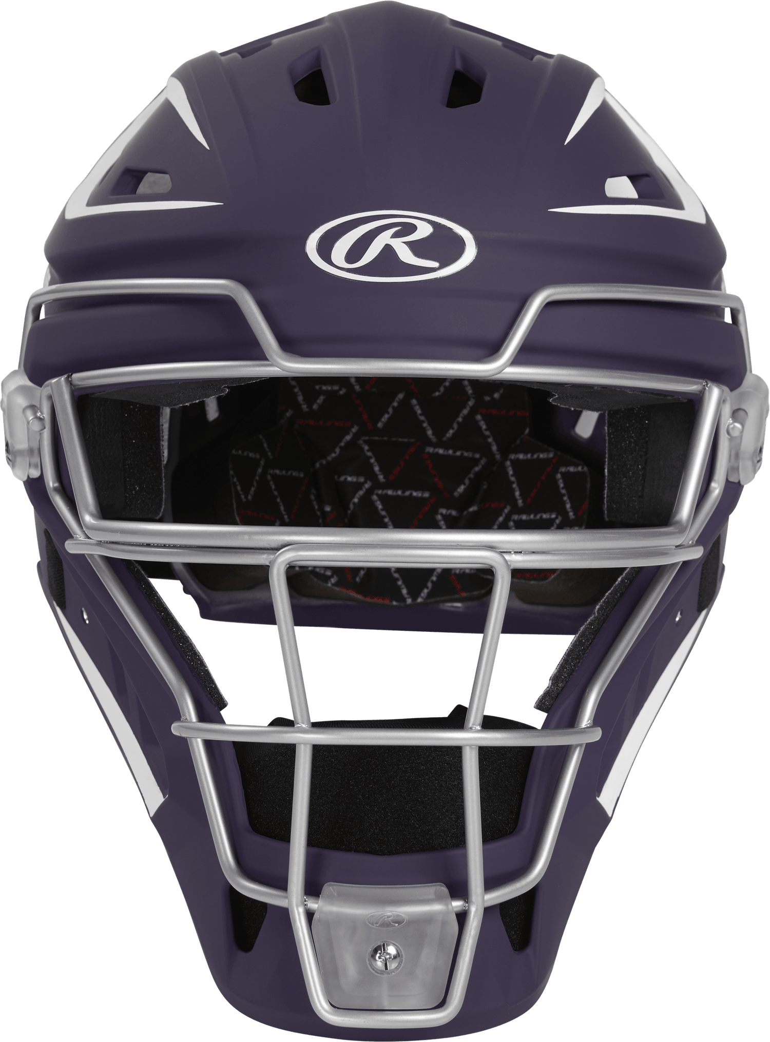 Rawlings Velo 2.0 Senior Catchers Helmet - Matte Baseball Catcher's Protective Equipment All