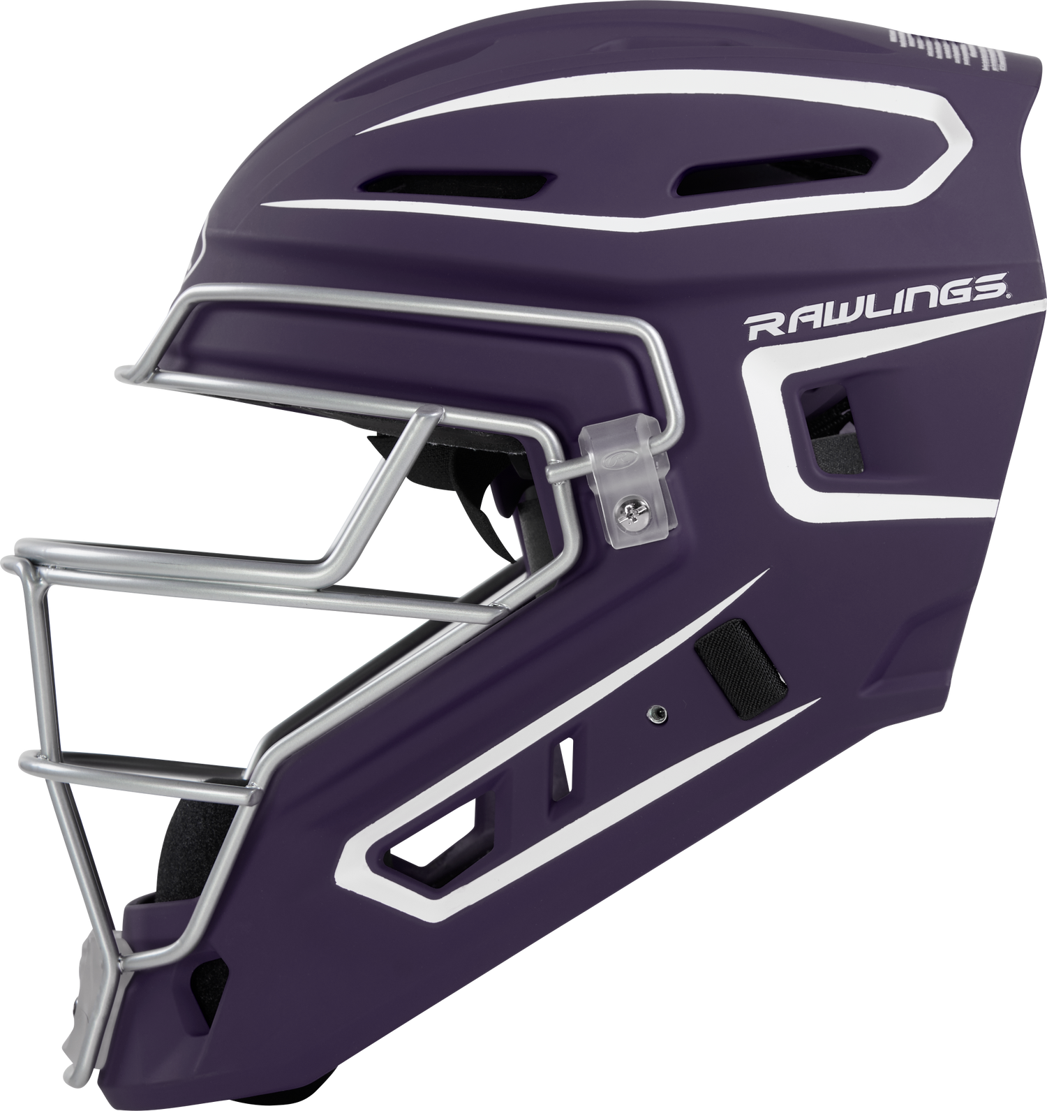 Rawlings Velo 2.0 Senior Catchers Helmet - Matte Baseball Catcher's Protective Equipment All
