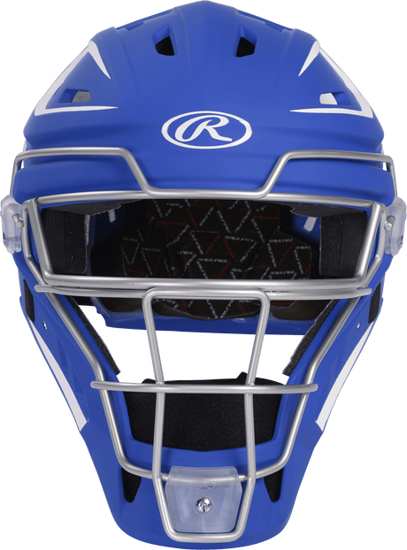 Rawlings Velo 2.0 Senior Catchers Helmet - Matte Baseball Catcher's Protective Equipment All