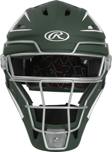 Rawlings Velo 2.0 Senior Catchers Helmet - Matte Baseball Catcher's Protective Equipment All