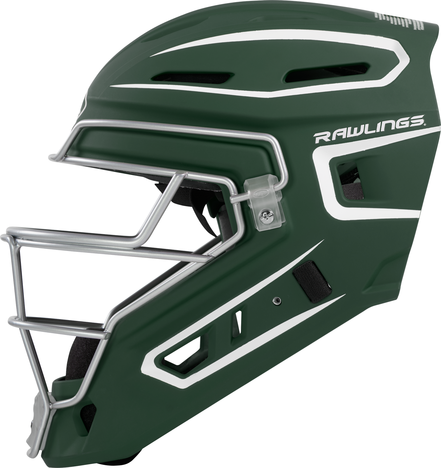 Rawlings Velo 2.0 Senior Catchers Helmet - Matte Baseball Catcher's Protective Equipment All