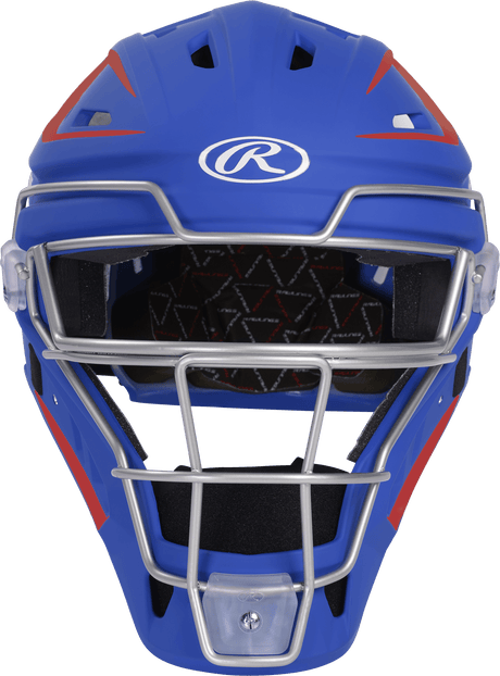 Rawlings Velo 2.0 Senior Catchers Helmet - Matte Baseball Catcher's Protective Equipment All