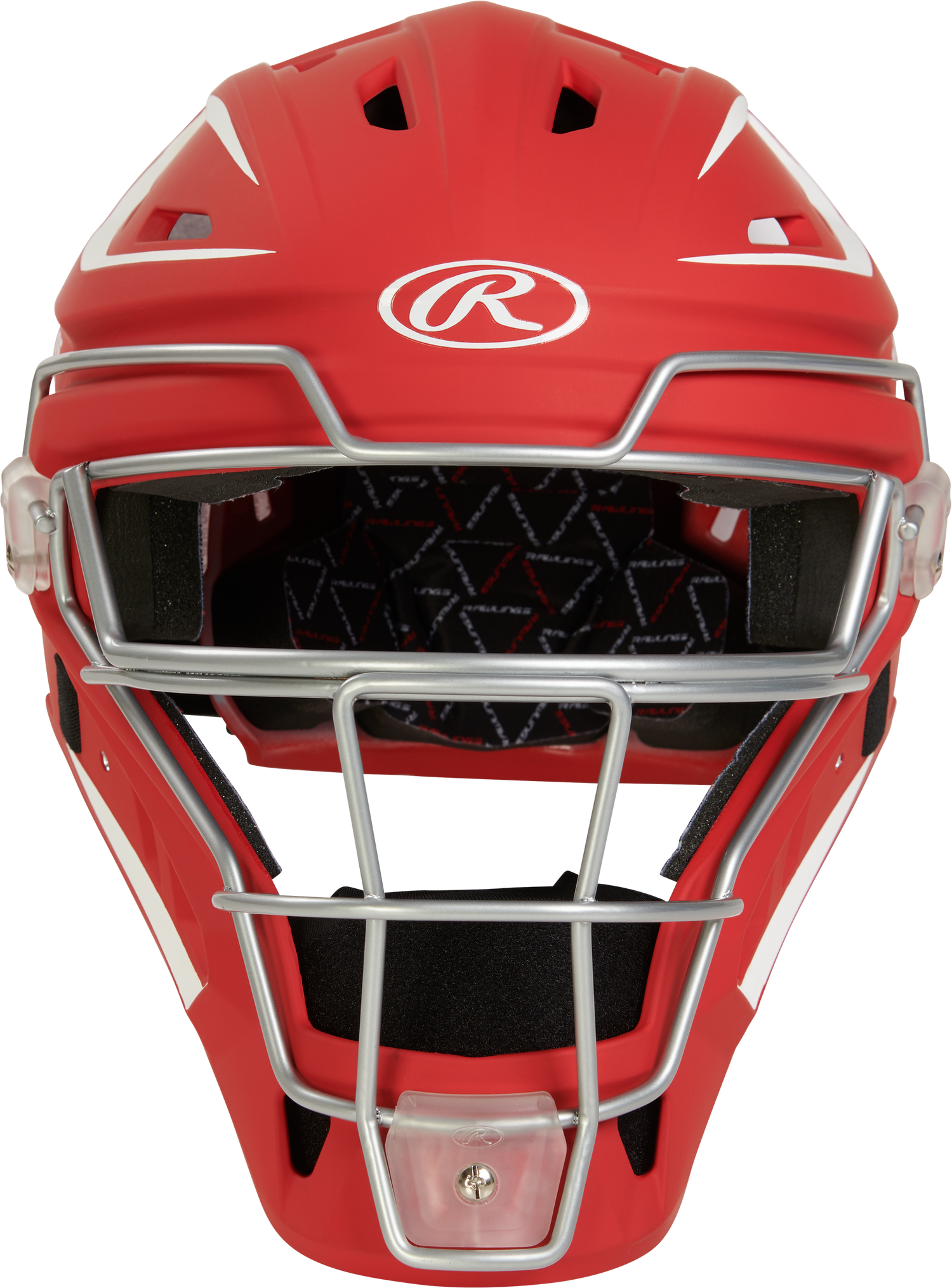 Rawlings Velo 2.0 Senior Catchers Helmet - Matte Baseball Catcher's Protective Equipment All