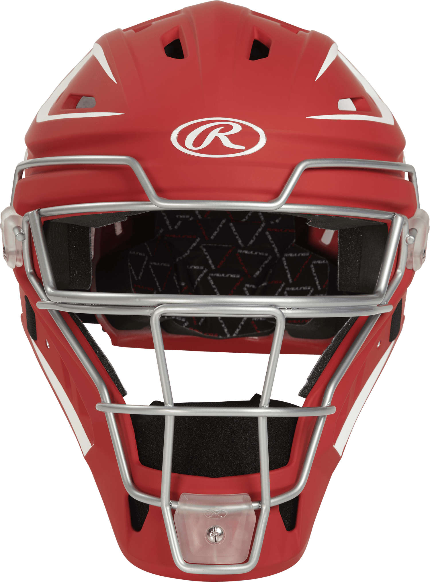 Rawlings Velo 2.0 Senior Catchers Helmet - Matte Baseball Catcher's Protective Equipment All