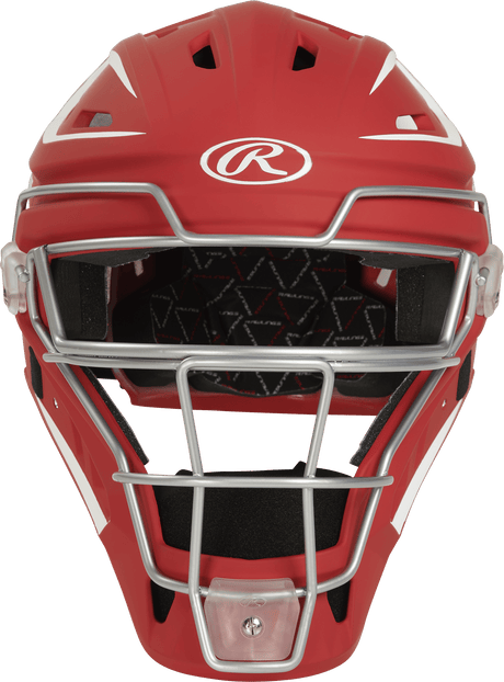Rawlings Velo 2.0 Senior Catchers Helmet - Matte Baseball Catcher's Protective Equipment All