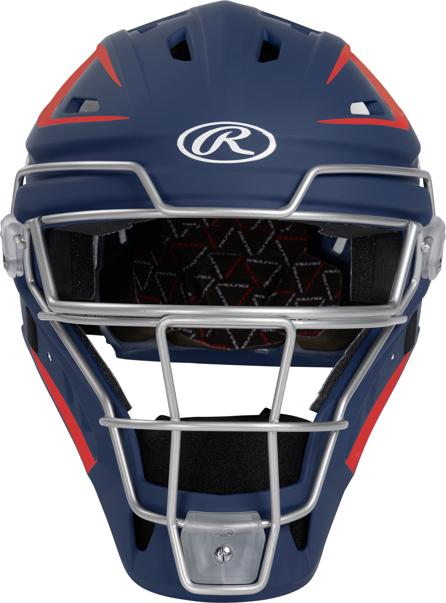 Rawlings Velo 2.0 Senior Catchers Helmet - Matte Baseball Catcher's Protective Equipment All