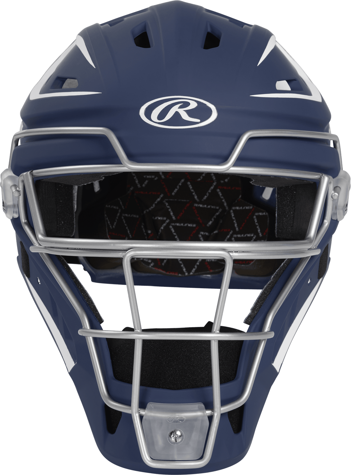 Rawlings Velo 2.0 Senior Catchers Helmet - Matte Baseball Catcher's Protective Equipment All