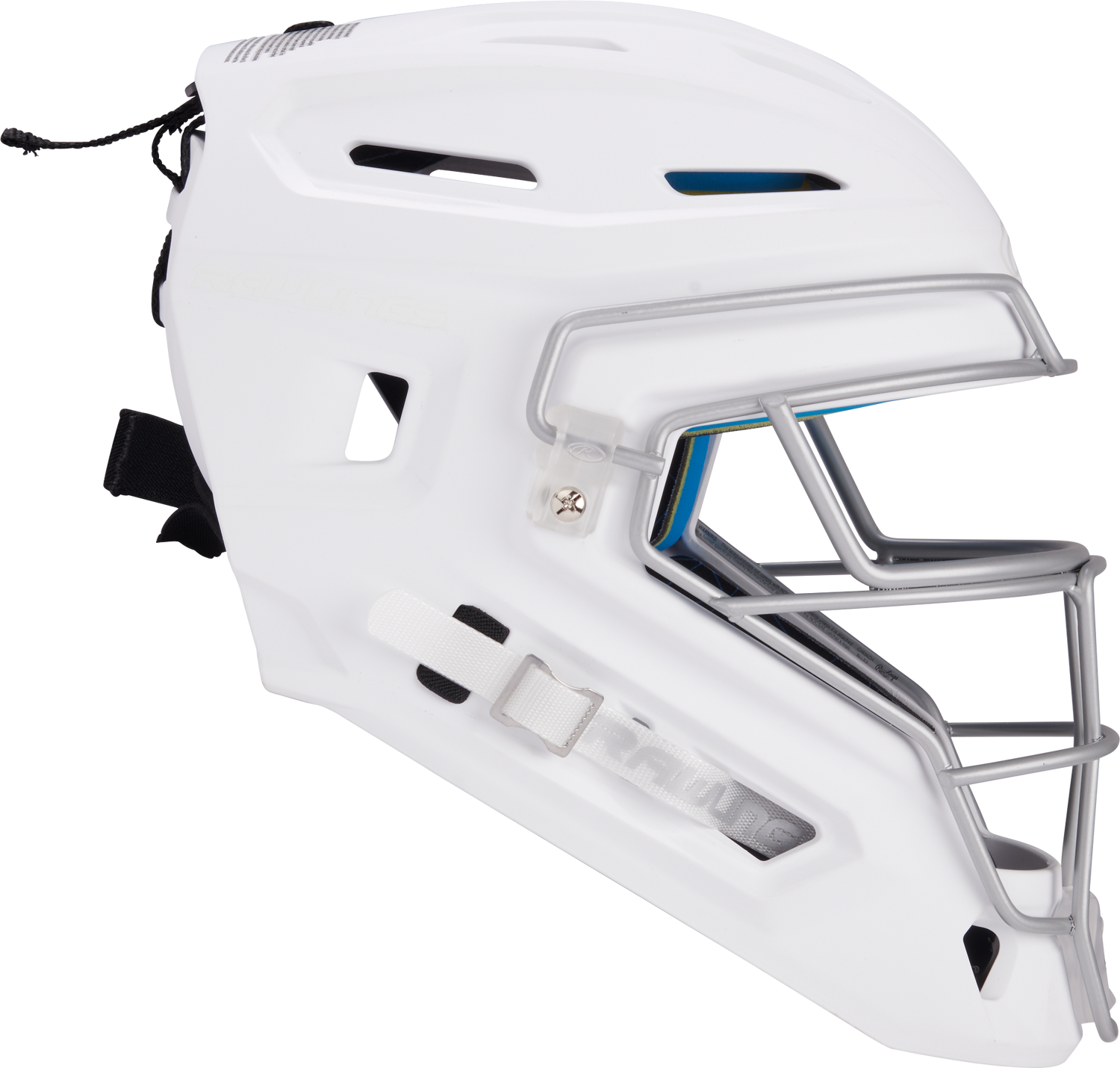 Rawlings Senior Mach 2-Tone Hockey Style Catchers Helmet - Matte Baseball Catcher's Protective Equipment All