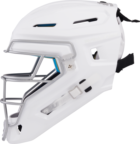 Rawlings Senior Mach 2-Tone Hockey Style Catchers Helmet - Matte Baseball Catcher's Protective Equipment All