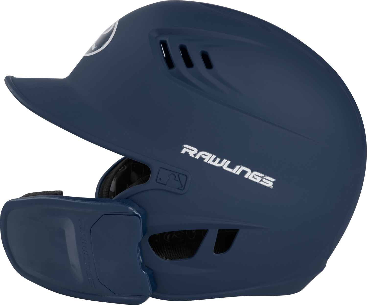 Rawlings R16 1-Tone Junior Baseball Helmet with Reversible Extension - Matte Baseball Batting Helmets All