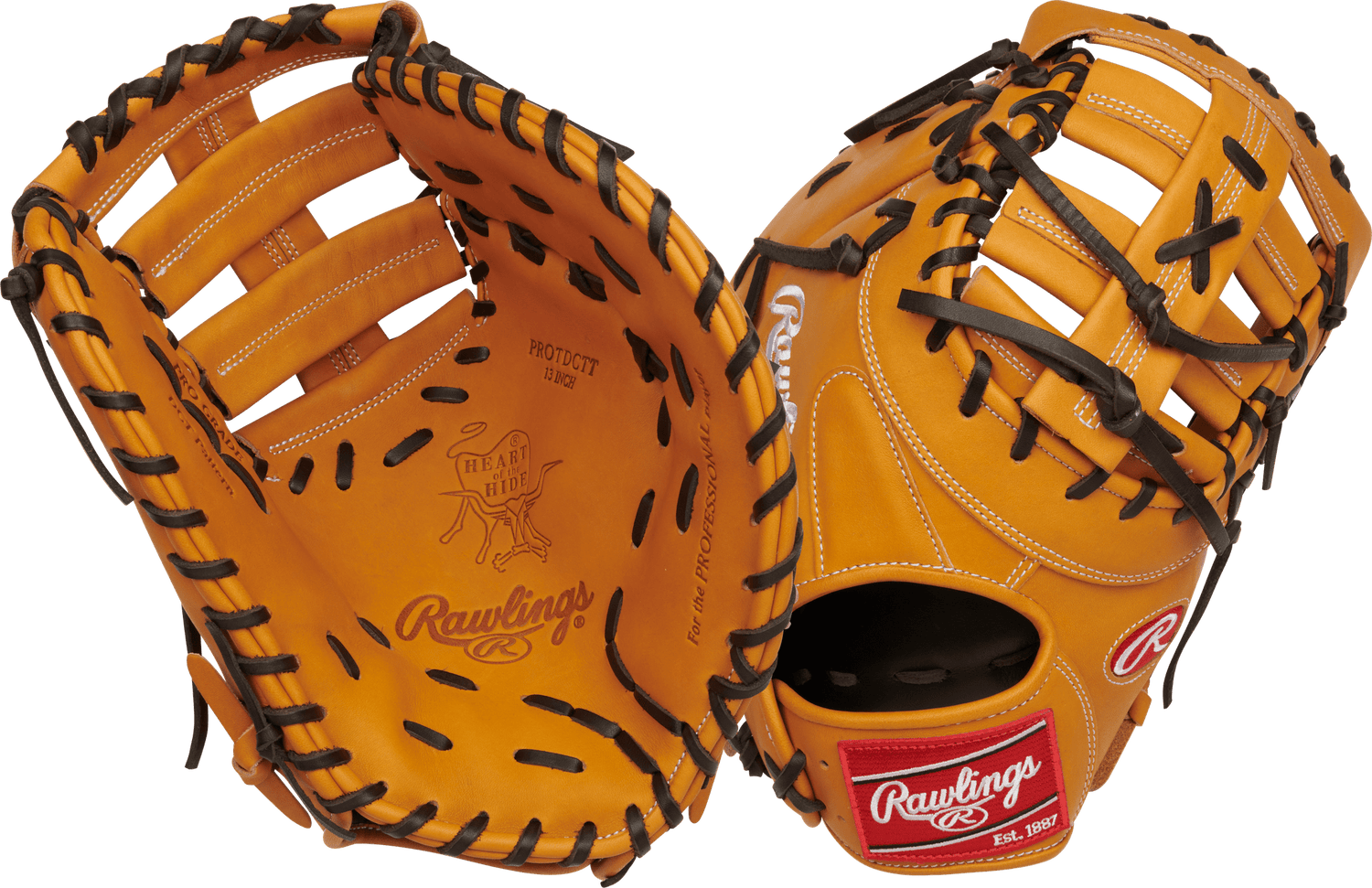 Rawlings Heart of the Hide Traditional Series 13" First Base Mitt Baseball Gloves & Mitts All