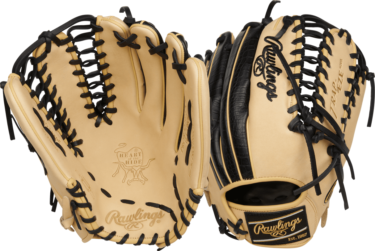 Rawlings Heart of the Hide Series 12.75" Trap-EZE Baseball Glove Baseball Gloves & Mitts All