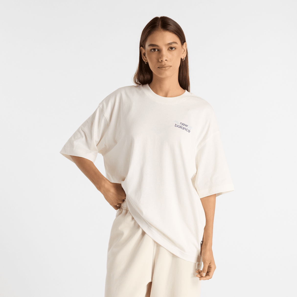 New Balance Women's Flower Oversize T-Shirt Womens Apparel Shirts & Tops