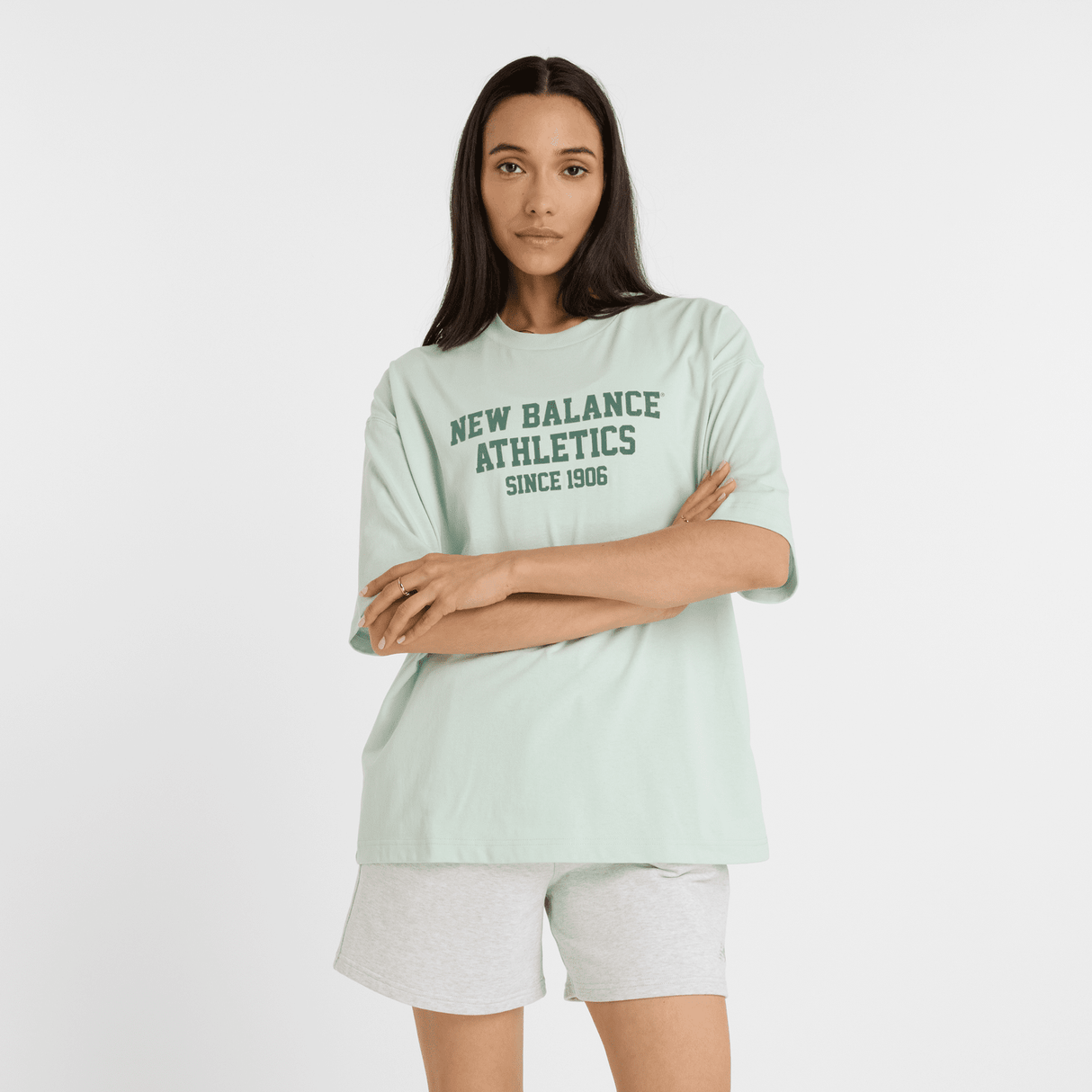 New Balance Women's Athletics Varsity Oversized T-Shirt Womens Apparel Shirts & Tops