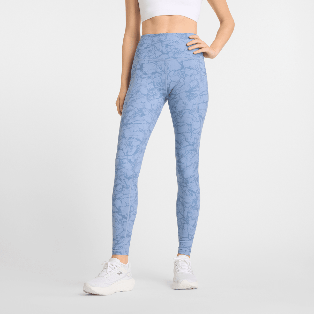 New Balance Women's Sleek Printed Pocket High Rise Legging 27 Womens Apparel Pants & Sweatpants