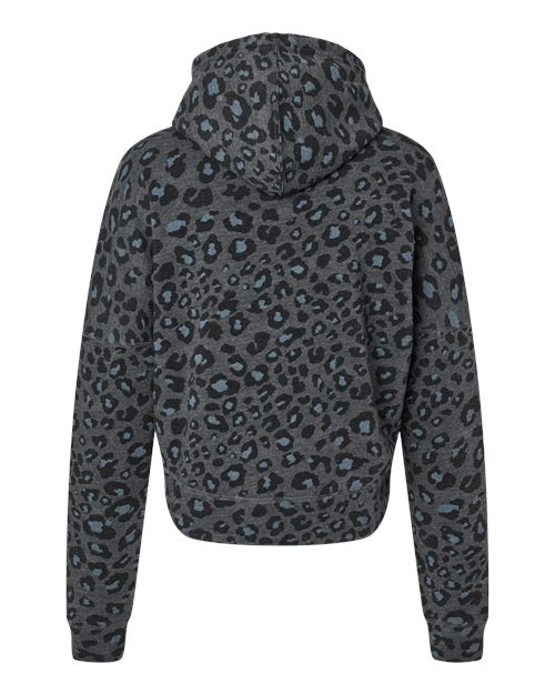 J. America Women's Crop Hooded Sweatshirt 11166-SS Womens Apparel Sweatshirts & Fleece