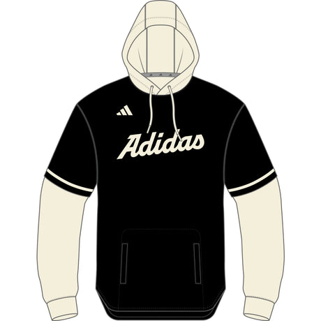 adidas Men's Dugout Hooded Jersey Baseball Cage Jackets All