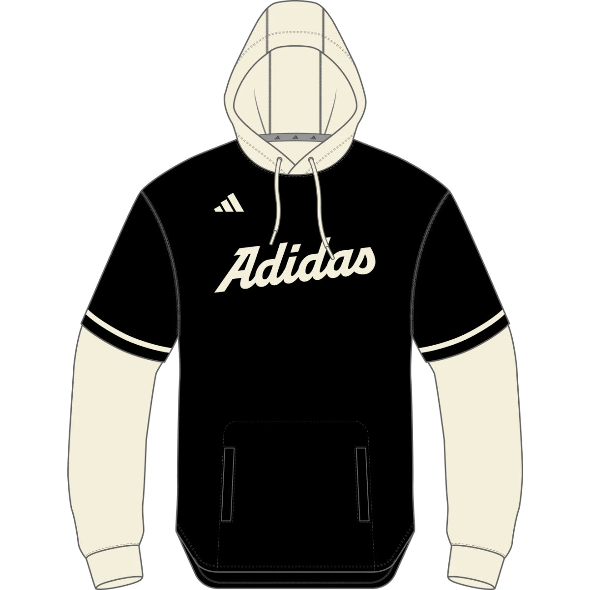 adidas Men's Dugout Hooded Jersey Baseball Cage Jackets All