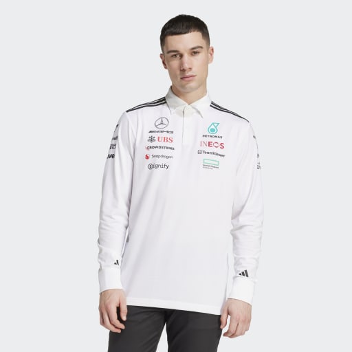 adidas Men's Mercedes AMG Petronas Formula One Team Polo Mens Apparel Shirts & Tops