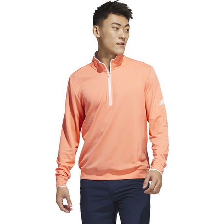 adidas Men's Primegreen UPF Quarter Zip Pullover Mens Apparel Sweatshirts & Fleece