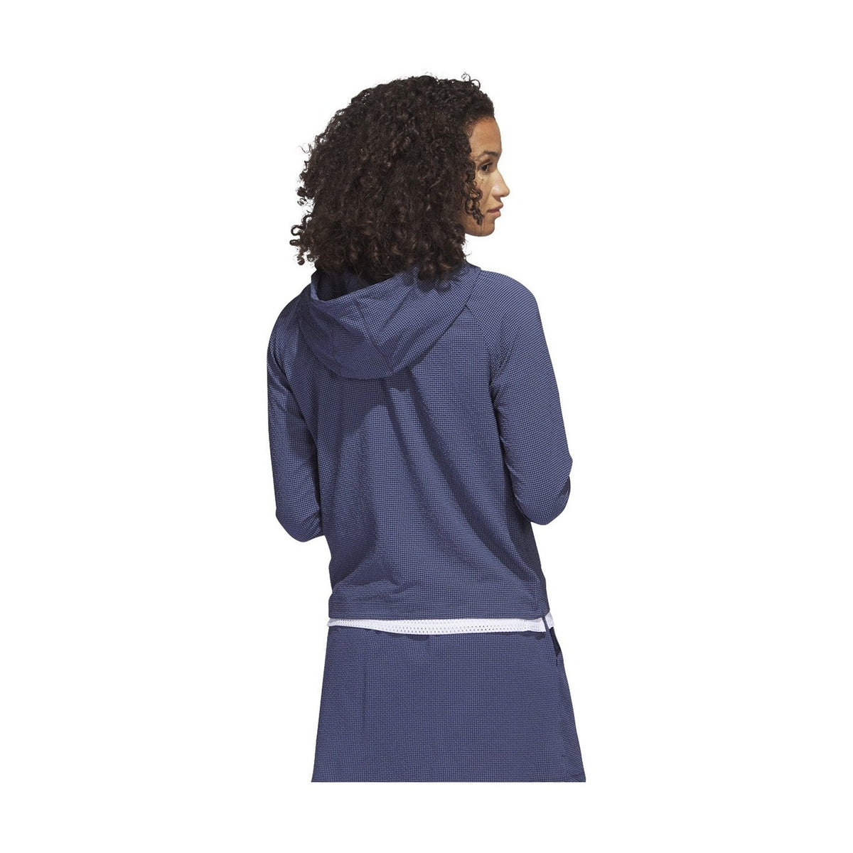 adidas Women's Seersucker 1/4-Zip Golf Hoodie-2