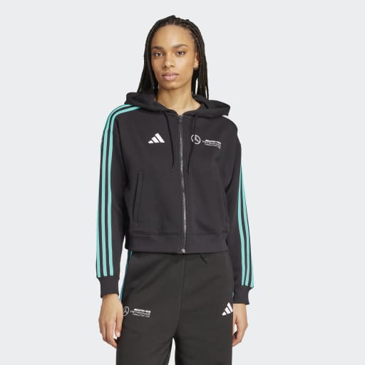 adidas Women's Mercedes AMG Petronas Formula One Team DNA Hoodie Womens Apparel Sweatshirts & Fleece