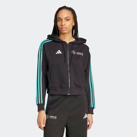 adidas Women's Mercedes AMG Petronas Formula One Team DNA Hoodie Womens Apparel Sweatshirts & Fleece