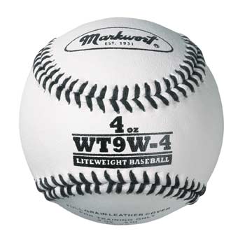 Markwort Weighted White Leather Baseball Baseball Baseballs All