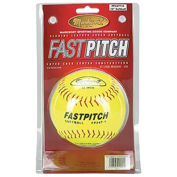 Markwort 12" Yellow FP Softball Softball Softballs All