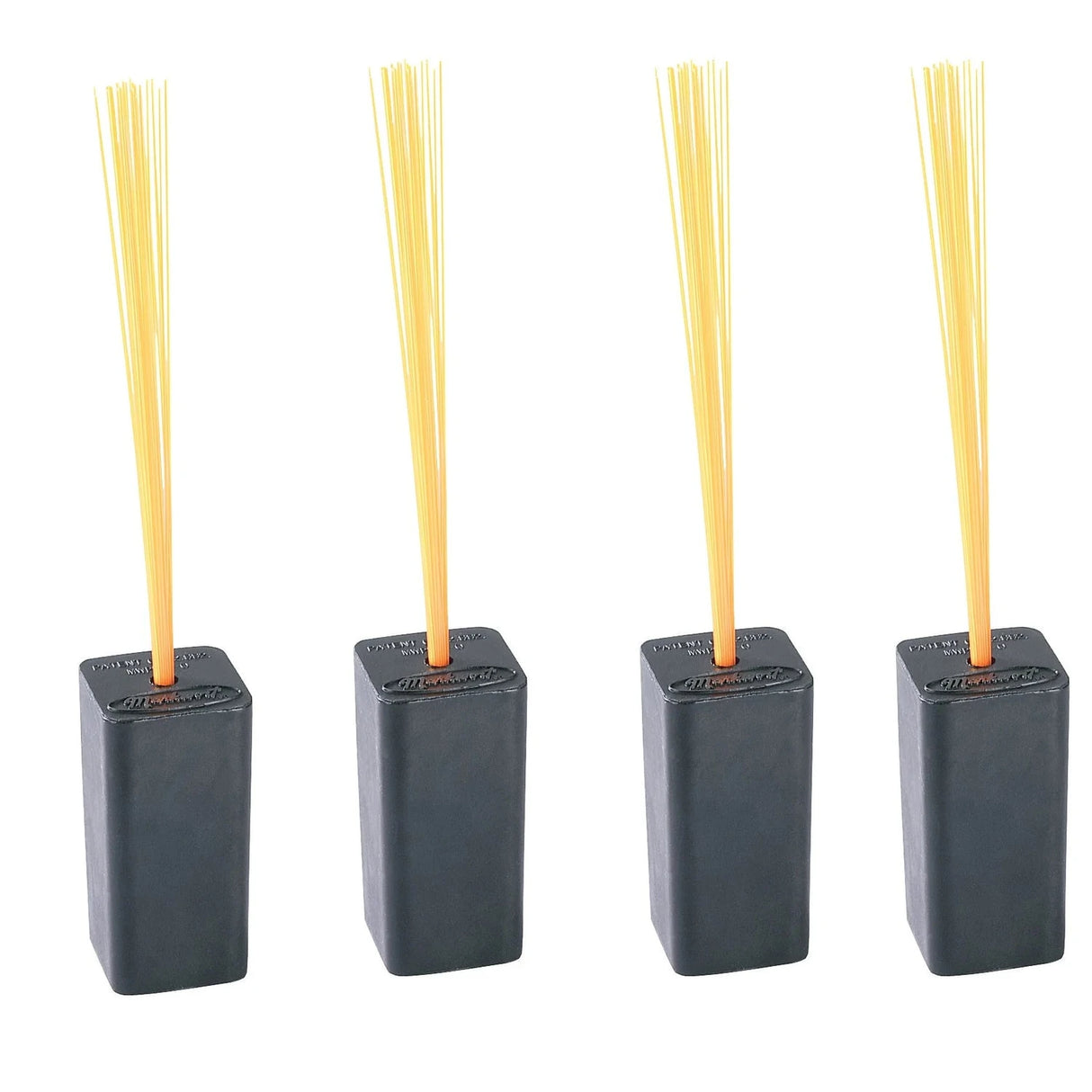 Markwort 4 Pack Black Base Plugs With Orange Bristles Baseball Field Equipment All