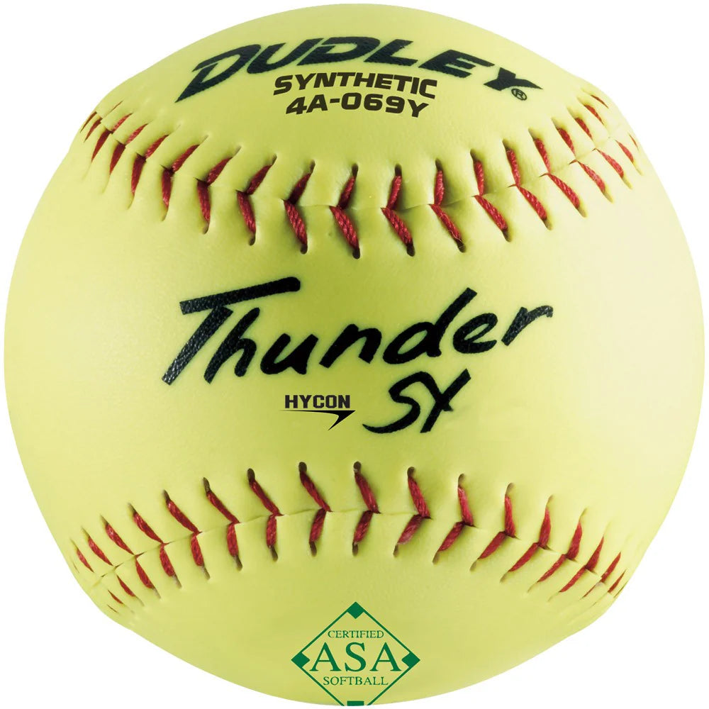 Dudley Thunder Hycon 12" ASA Softball - Dozen Softball Softballs All
