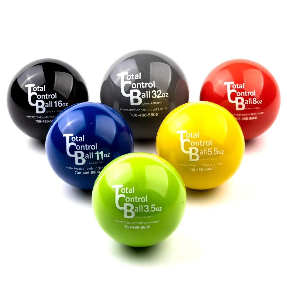 Total Control Sports 6 Pack Weighted Plyo Ball Set Exercise & Wellness Gym Equipment