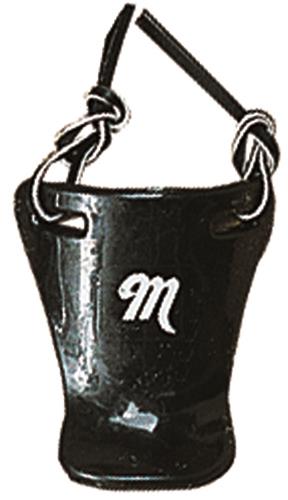 Markwort Youth Full Size Black Throat Protector with Lace Baseball Catcher's Protective Equipment All