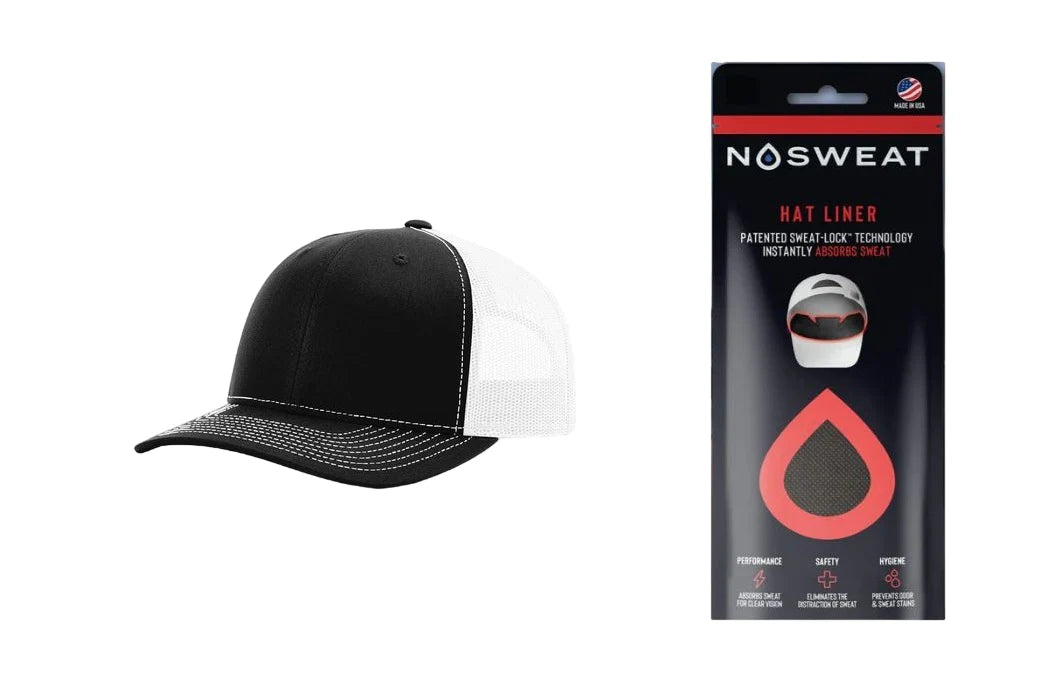 Richardson 112 Trucker Hat with NoSweat Hat Liner Combo Unisex Accessories Hats & Caps