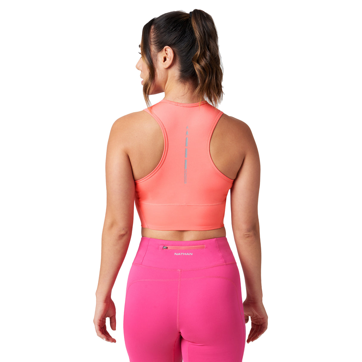 Nathan Womens Interval CropTop Womens Apparel Shirts & Tops