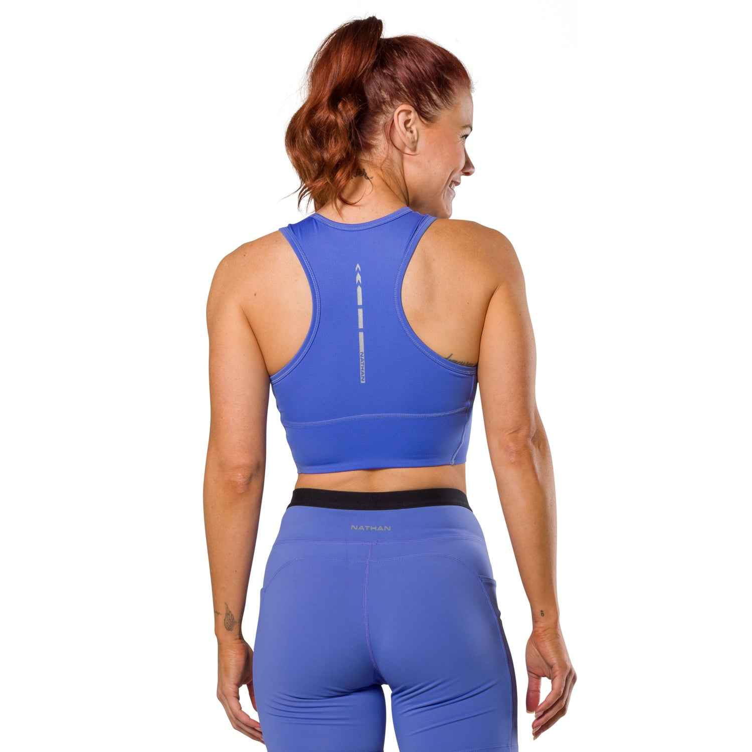 Nathan Womens Interval CropTop Womens Apparel Shirts & Tops
