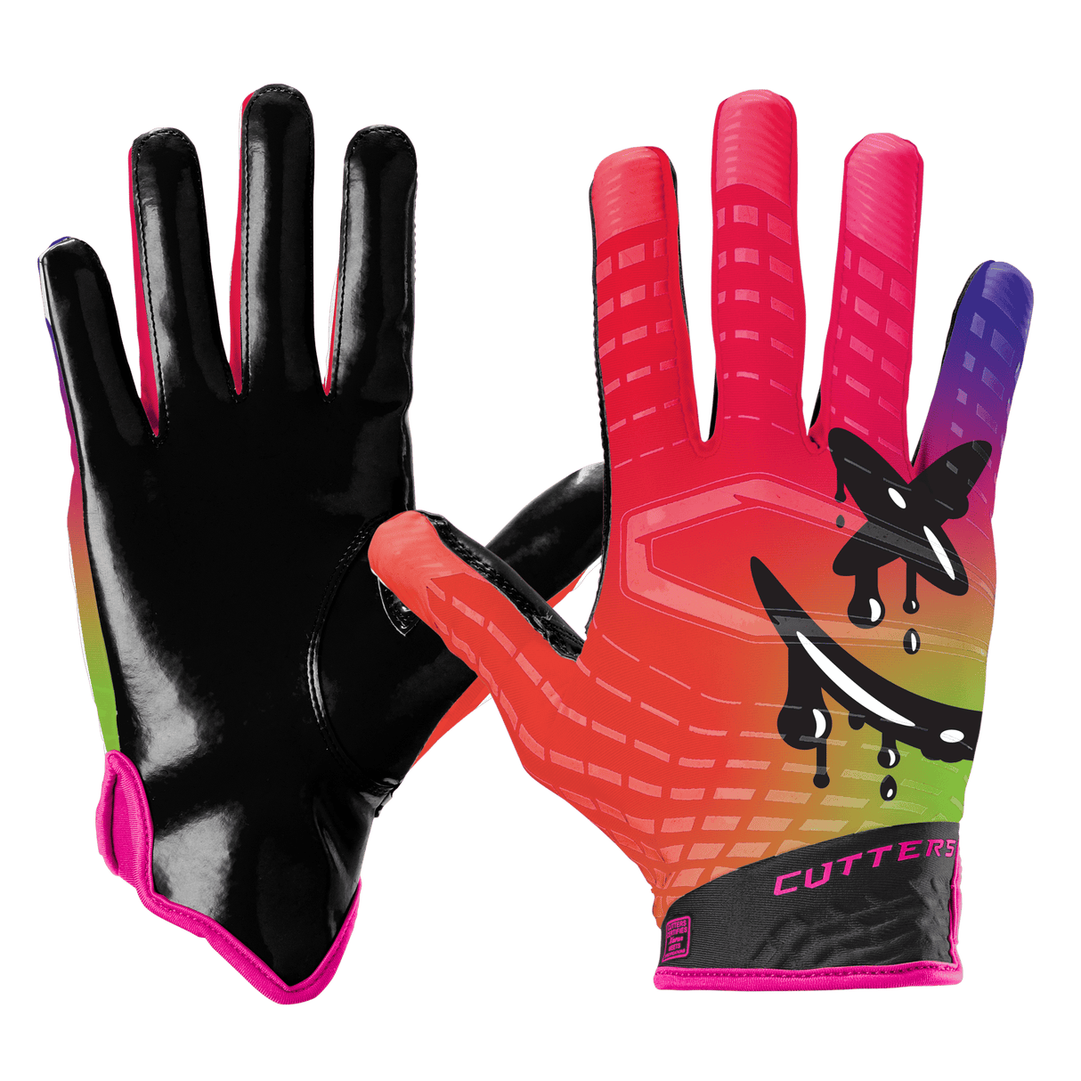 Cutters Rev 5.0 LE Youth Football Receiver Gloves Football Gloves Youth