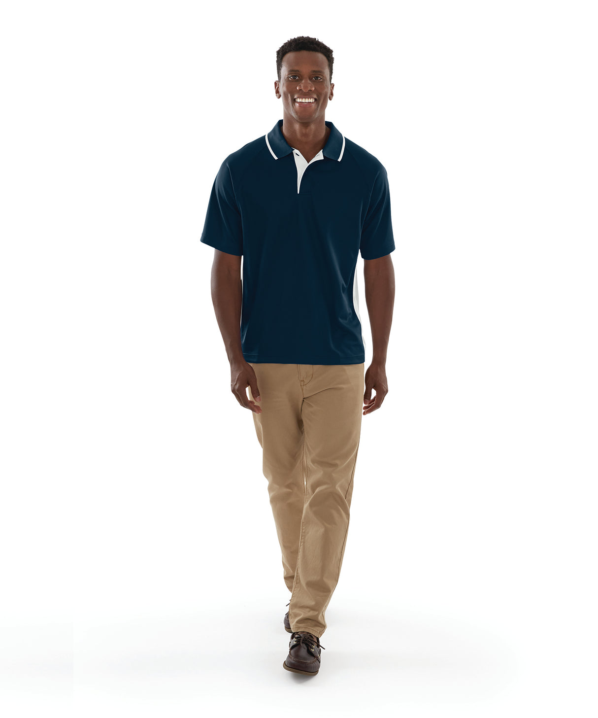Charles River Men's Color Blocked Wicking Polo Mens Apparel Shirts & Tops